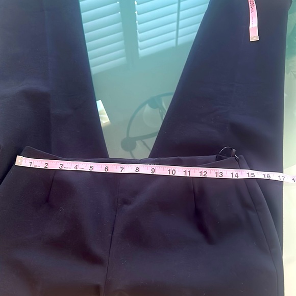Lafayette 148 New York Bleecker Black Dress Pants sz 4 EUC Front Back Seam - Picture 4 of 16